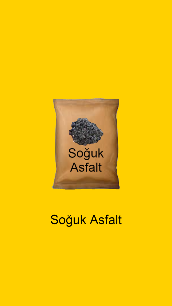 Soğuk Asfalt Soğuk Asfalt